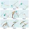 DIY Ocean Gemstone Earring Making Kit DIY-SC0020-31-4
