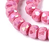 Anti-Tarnish Electroplate Glass Beads Strands GLAA-T025-10mm-11G-4