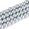 Baking Paint Pearlized Glass Pearl Round Bead Strands HY-Q003-6mm-62-A-1
