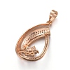 Brass Micro Pave Cubic Zirconia Jewelry Sets SJEW-F189-12KCG-3