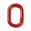 Spray Painted Alloy Spring Gate Rings PALLOY-K257-02-3