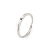 Rhodium Plated 925 Sterling Silver Adjustable Rings RJEW-S397-01P-09-4
