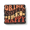 Coffee Theme Silicone Beads SL-CBACE28-01F-1
