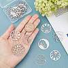 16Pcs 4 Style 201 Stainless Steel Pendants STAS-DC0005-09-2