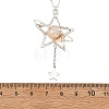 Heated Natural Citrine Alloy Star Pendant Necklaces for Women NJEW-TA00273-04-4