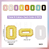   16Pcs 8 Colors Computerized Towel Embroidery Cloth Self Adhesive Patches PATC-PH0001-07A-2