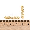 Mother's Day Brass Connector Charms KK-F919-33G-3