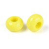 Opaque Acrylic European Large Hole Beads SACR-N019-03E-2