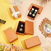 Cardboard Diamond Print Jewelry Storage Box LS-CON-WH0084-79-5