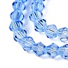 Gradient Color Baking Paint Glass Bead Strands X-DGLA-A039-T2mm-A020-3