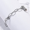 304 Stainless Steel Charm Bracelets STAS-D152-01P-2