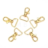 Zinc Alloy Swivel D Rings Lobster Claw Clasps E341-8-G-1