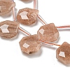 Natural Peach Moonstone Beads Strands G-P544-C05-01-3