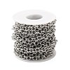 304 Stainless Steel Textured Cable Chains STAS-B040-02P-3