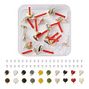 20Pcs 10 Style Alloy Enamel Stud Earring Findings FIND-EL0001-03-9