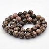 Natural Rhodonite Round Beads Strands G-N0120-17-4mm-2