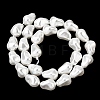 Electroplated Glass Shell Pearl Beads Strands BSHE-B009-B01-10x15mm-2
