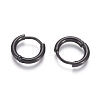 304 Stainless Steel Huggie Hoop Earrings EJEW-F111A-13mm-B-2