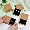 Kraft Paper Necklace Earring Storage Gift Drawer Boxes CON-WH0095-87B-3