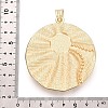 Textured Alloy Pave Resin Big Pendants PALLOY-N179-74MG-3