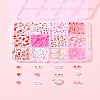 385Pcs Valentine's Day Theme Opaque/Transparent Acrylic Beads MACR-FS0001-93-8