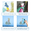 Waterproof PVC Colored Laser Stained Window Film Adhesive Stickers DIY-WH0256-082-3