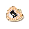 Printed Alloy Pendants ENAM-F160-06D-G-2