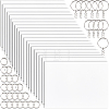 DIY Rectangle Plastic Heat Shrink Sheets Keychain Making Kits DIY-WH20010-13-1
