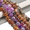 Natural Banded Agate/Striped Agate Beads Strands G-L595-A05-02-2