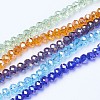 Electroplate Glass Beads Strands EGLA-A044-T2mm-B-M-1