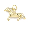 Brass Micro Pave Cubic Zirconia Pendants KK-C156-12G-1