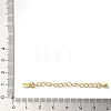 Rack Plating Brass Curb Chain Extender KK-Q807-11G-4