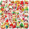 50Pcs Christmas Theme Cartoon Paper Stickers DIY-P085-09-1