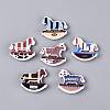 Printed Opaque Acrylic Beads OACR-Q198-02-1