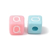 Opaque Acrylic European Beads AC-CBA7A73-01Q-2