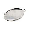 Tarnish Resistant 304 Stainless Steel Pendant Cabochon Settings X-STAS-K148-03-01-2