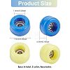 Fingerinspire Plastic Skateboard Wheels AJEW-FG0001-77A-2