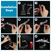 ABS Plastic Model Aircraft Display Stands ODIS-WH0079-041-3