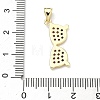 Brass Micro Pave Cubic Zirconia Pendants KK-P345-60G-01-3