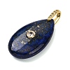Natural Lapis Lazuli Pendants G-B188-01G-06-2