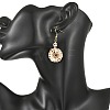 Dyed Synthetic Turquoise Dangle Earrings for Women EJEW-MZ00778-2