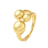 Brass Open Cuff Rings for Women RJEW-A048-05G-1