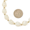 Two Tone Acrylic Twist Beaded Necklaces NJEW-JN05840-01-3