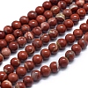 Natural Brecciated Jasper Beads Strands G-F678-43-1