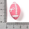 Breast Cancer Awareness Pink Ribbon Theme Silicone Beads SL-CBA6E7F-01A-3