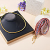 8Pcs 8 Colors 3.5MM Round Nylon Cotton Cord Necklace Making NJEW-TA0001-26G-7