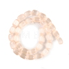 Natural Selenite Beads Strands G-F750-17-3