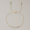 Natural Birthstone Braided Bead Bracelets for Women VA8051-3-1