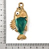 304 Stainless Steel Enamel Big Pendants SA-CBA7FC1-05G-3