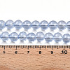 Baking Paint Transparent Glass Beads Strands DGLA-N006-8mm-12-4